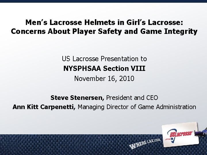 Men’s Lacrosse Helmets in Girl’s Lacrosse: Concerns About Player Safety and Game Integrity US