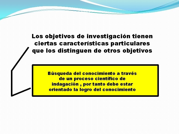 Los objetivos de investigación tienen ciertas características particulares que los distinguen de otros objetivos