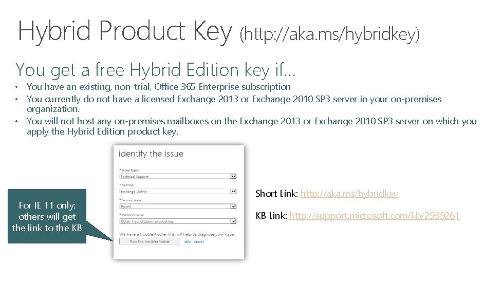 Hybrid Product Key (http: //aka. ms/hybridkey) You get a free Hybrid Edition key if…