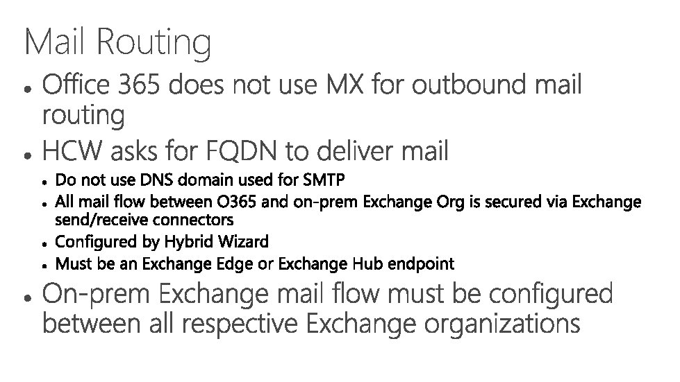 Mail Routing 
