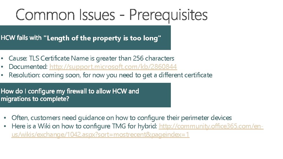 "Length of the property is too long" • Cause: TLS Certificate Name is greater