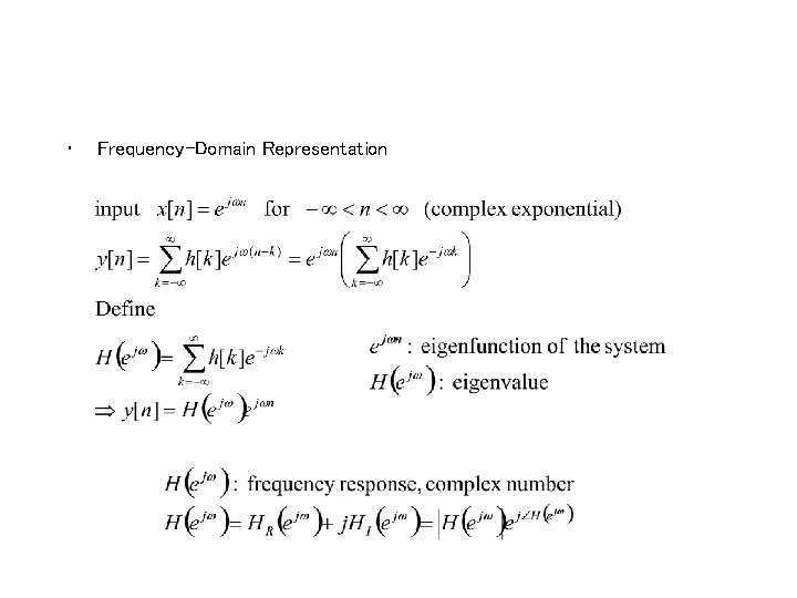  • Frequency-Domain Representation 