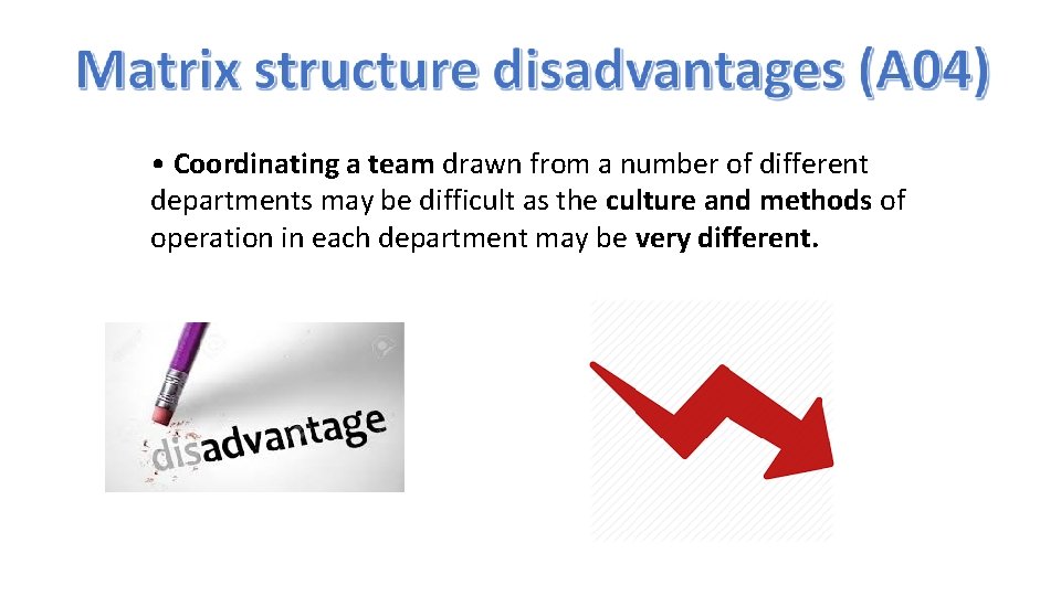  • Coordinating a team drawn from a number of different departments may be