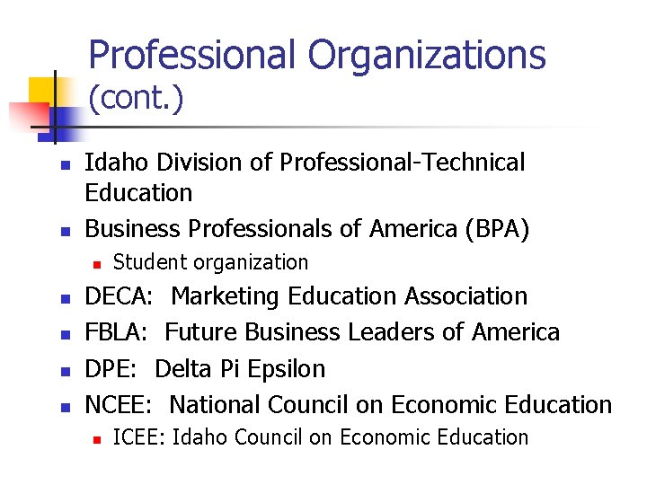 Business Education An Overview Past Present and Future