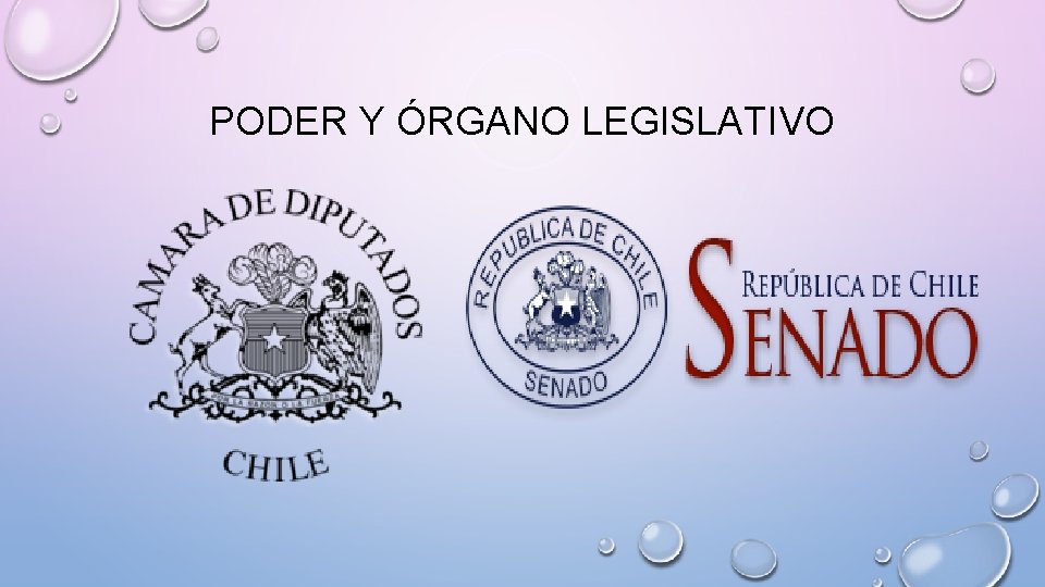 PODER Y ÓRGANO LEGISLATIVO 