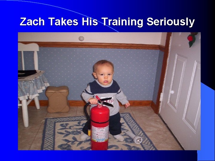 Zach Takes His Training Seriously 