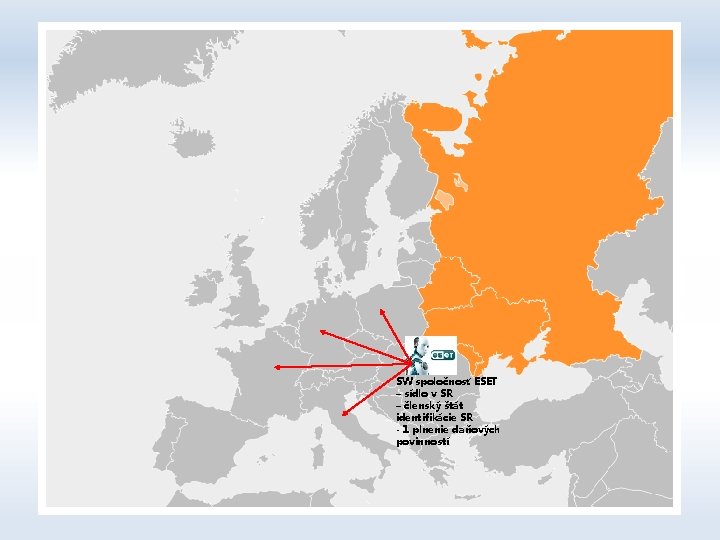 SW spoločnosť ESET – sídlo v SR – členský štát identifikácie SR - 1