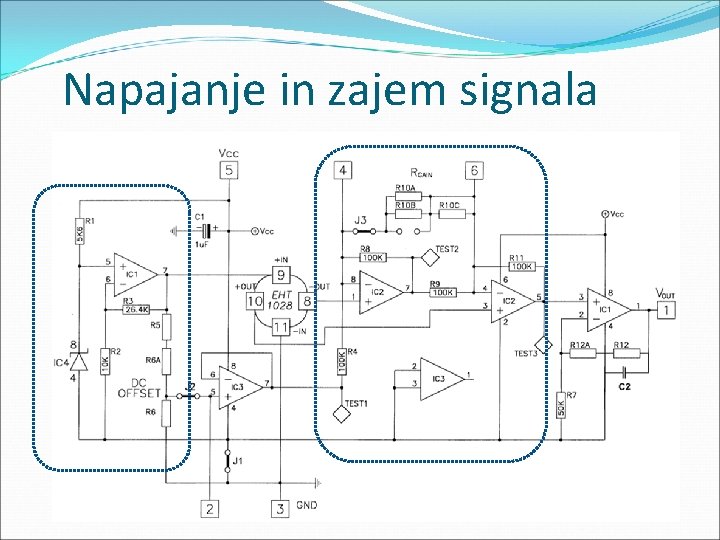 Napajanje in zajem signala 