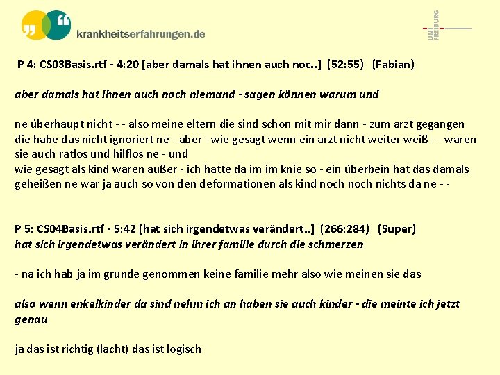  P 4: CS 03 Basis. rtf - 4: 20 [aber damals hat ihnen