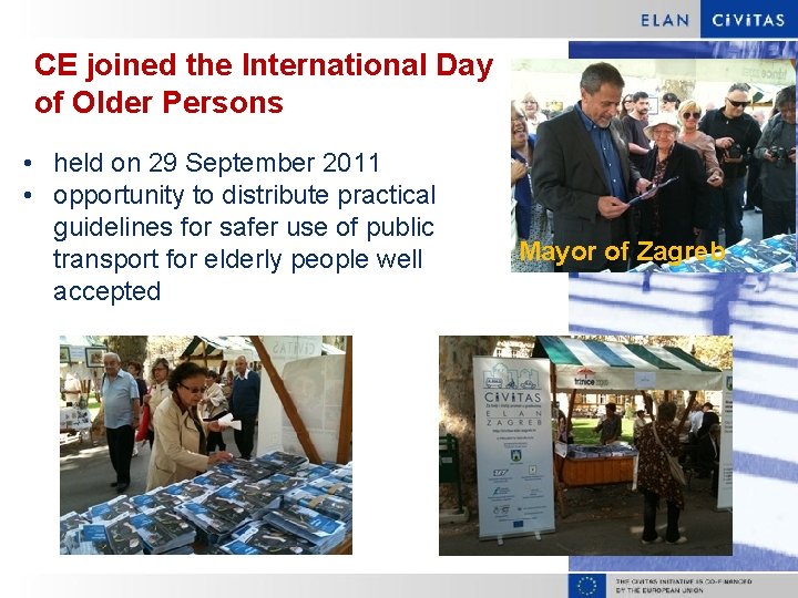 CE joined the International Day of Older Persons • held on 29 September 2011