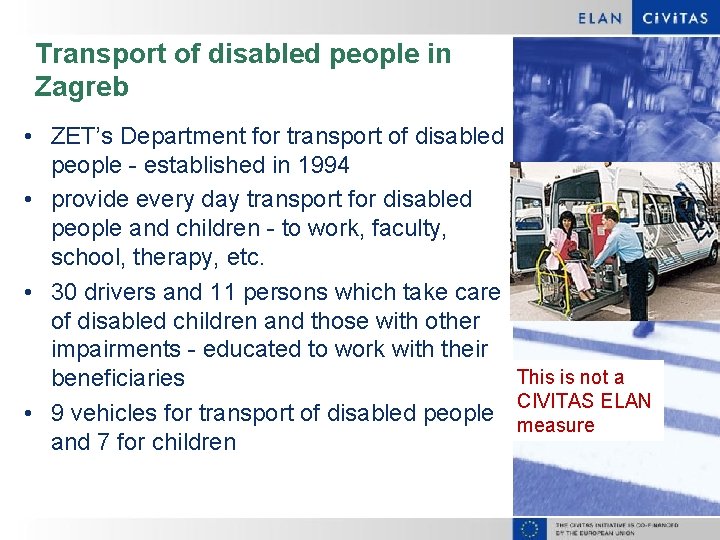 Transport of disabled people in Zagreb • ZET’s Department for transport of disabled people