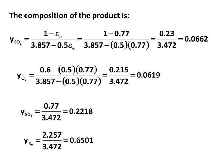 The composition of the product is: 