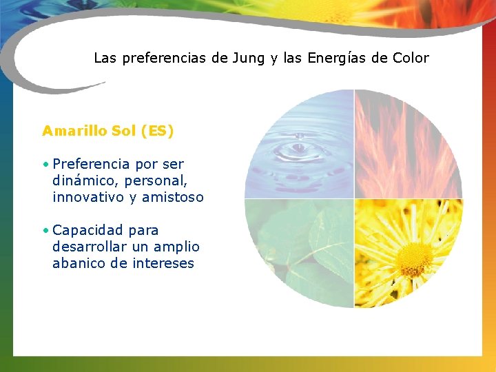 Las preferencias de Jung y las Energías de Color Amarillo Sol (ES) • Preferencia