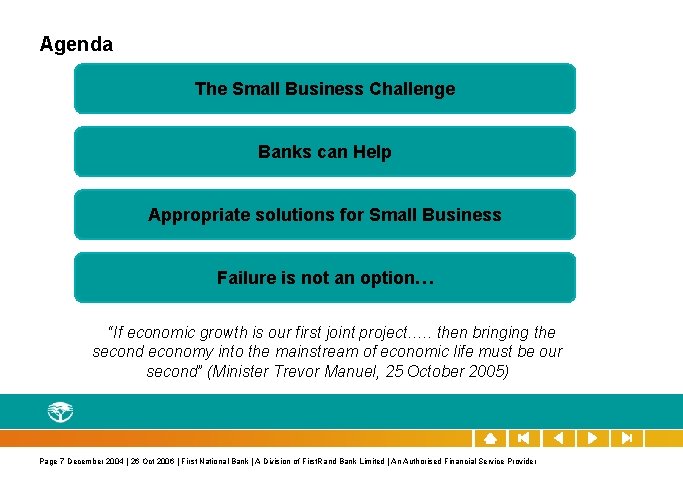 Agenda The Small Business Challenge Banks can Help Appropriate solutions for Small Business Failure