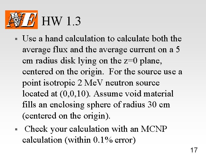 HW 1. 3 § § Use a hand calculation to calculate both the average