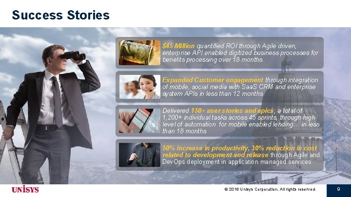 Success Stories $45 Million quantified ROI through Agile driven, enterprise API enabled digitized business