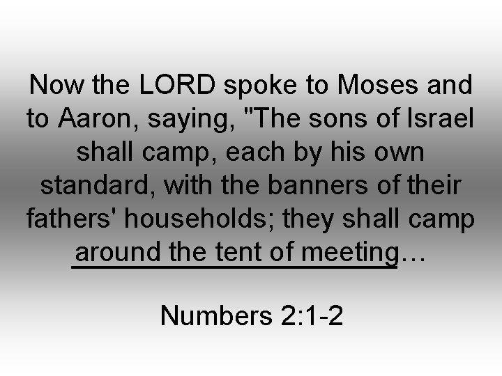 Now the LORD spoke to Moses and to Aaron, saying, "The sons of Israel