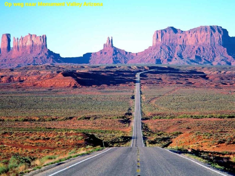 Op weg naar Monument Valley Arizona 