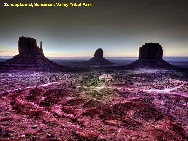 Zonsopkomst, Monument Valley Tribal Park 