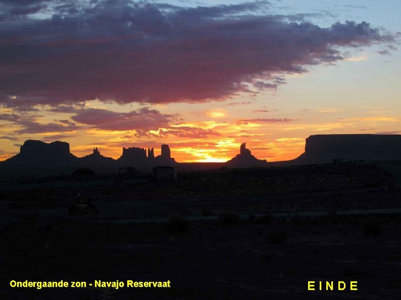 Ondergaande zon - Navajo Reservaat EINDE 