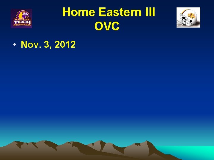 Home Eastern Ill OVC • Nov. 3, 2012 