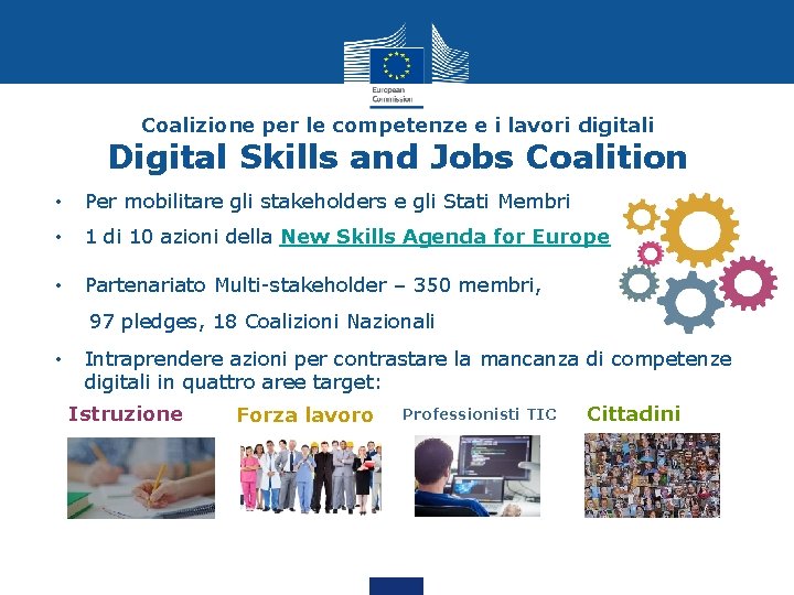 Coalizione per le competenze e i lavori digitali Digital Skills and Jobs Coalition •