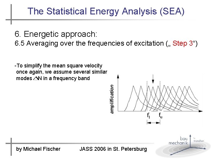 The Statistical Energy Analysis (SEA) 6. Energetic approach: 6. 5 Averaging over the frequencies