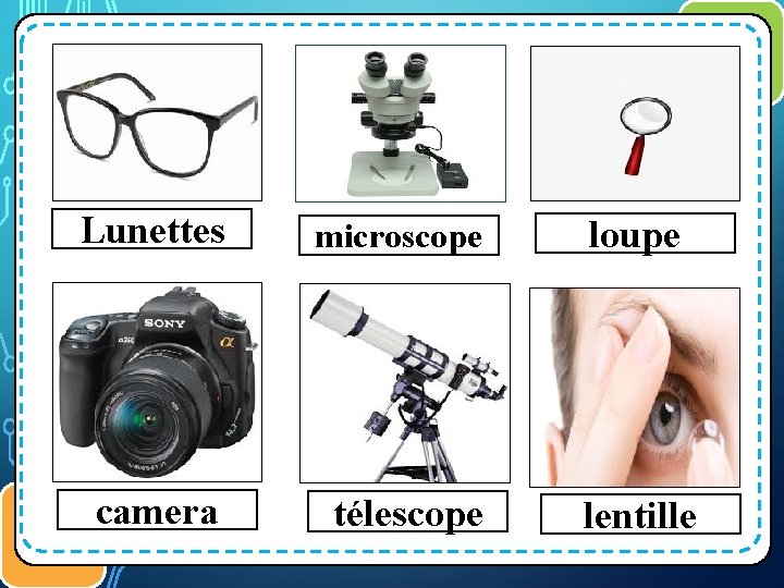  ﻣﻜﻮﻧﺎﺕ ﺍﻟﺬﺭﺓ. 1 Lunettes microscope loupe camera télescope lentille 