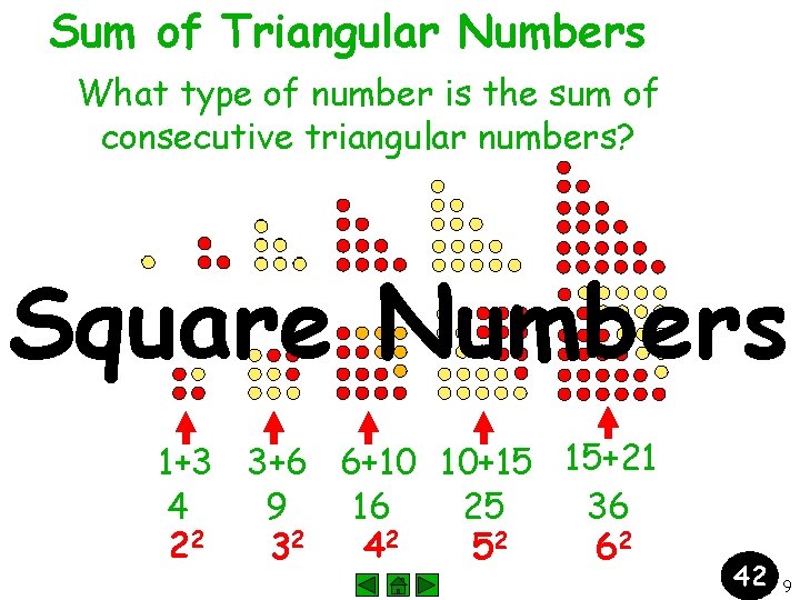 Sum of Triangular Numbers What type of number is the sum of consecutive triangular
