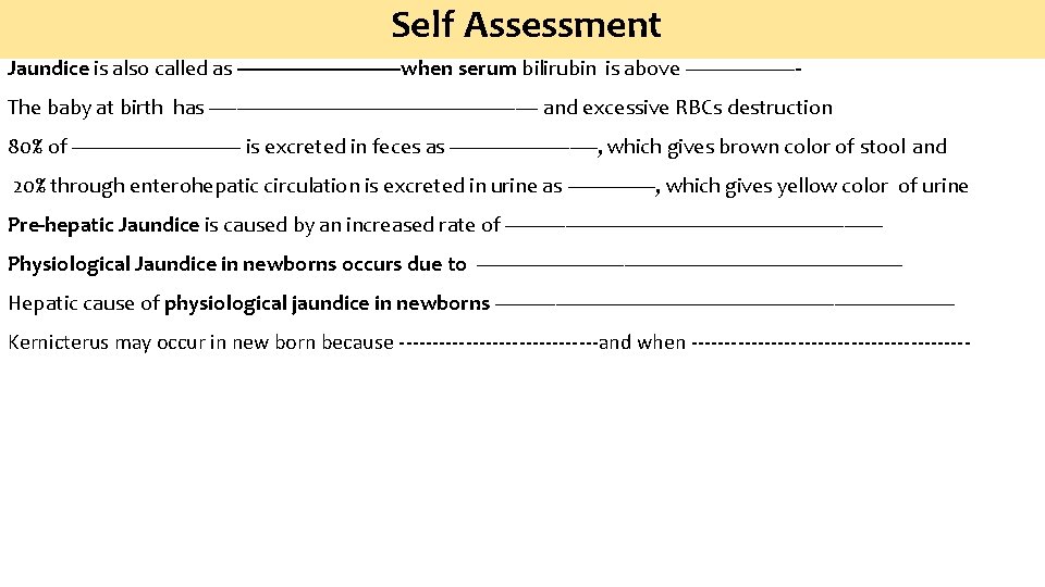 Self Assessment Jaundice is also called as ---------------when serum bilirubin is above ----------The baby