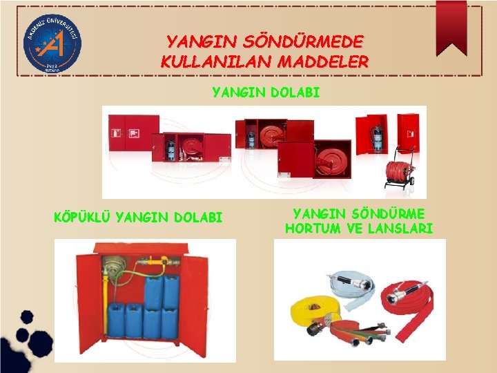 YANGIN SÖNDÜRMEDE KULLANILAN MADDELER YANGIN DOLABI KÖPÜKLÜ YANGIN DOLABI YANGIN SÖNDÜRME HORTUM VE LANSLARI