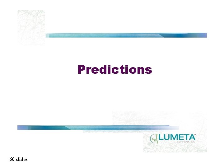 Predictions 60 slides 