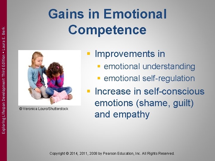Exploring Lifespan Development Third Edition Laura E. Berk Gains in Emotional Competence § Improvements Exploring Lifespan Development Third Edition Laura E. Berk Gains in Emotional Competence § Improvements