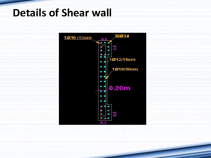 Details of Shear wall 