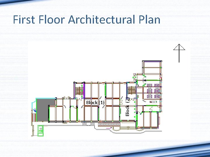 Block (1) Block (2) First Floor Architectural Plan 