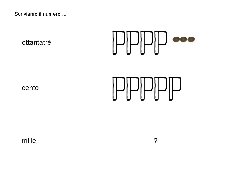 Scriviamo il numero. . . ottantatré cento mille ? 