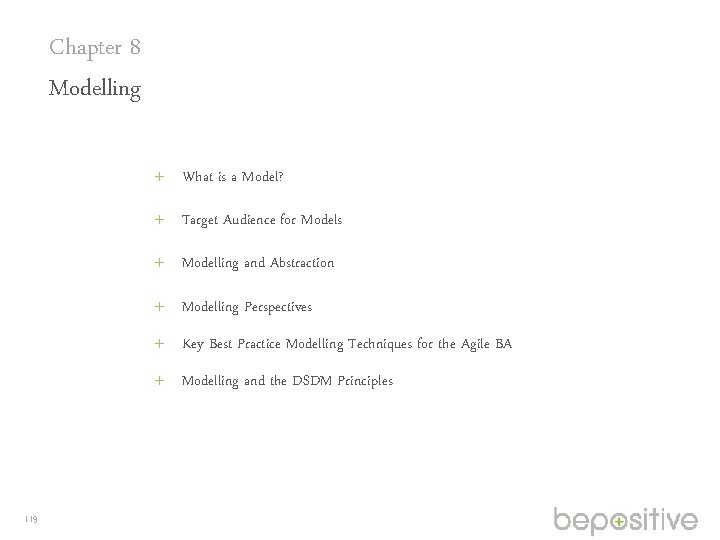 Chapter 8 Modelling What is a Model? Target Audience for Models Modelling and Abstraction