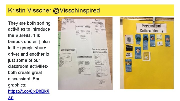 Kristin Visscher @Visschinspired They are both sorting activities to introduce the 6 areas. 1