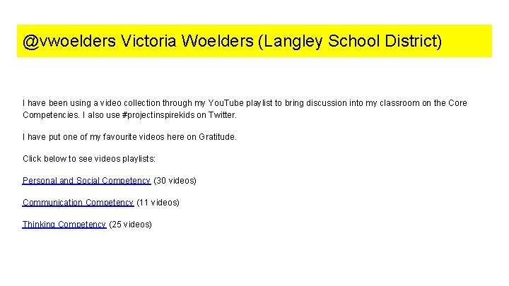 @vwoelders Victoria Woelders (Langley School District) I have been using a video collection through
