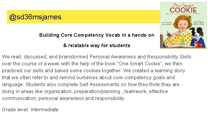 @sd 36 msjames Building Core Competency Vocab in a hands on & relatable way