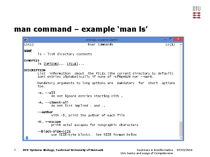 Hackinars in Bioinformatics Unix basics and usage of