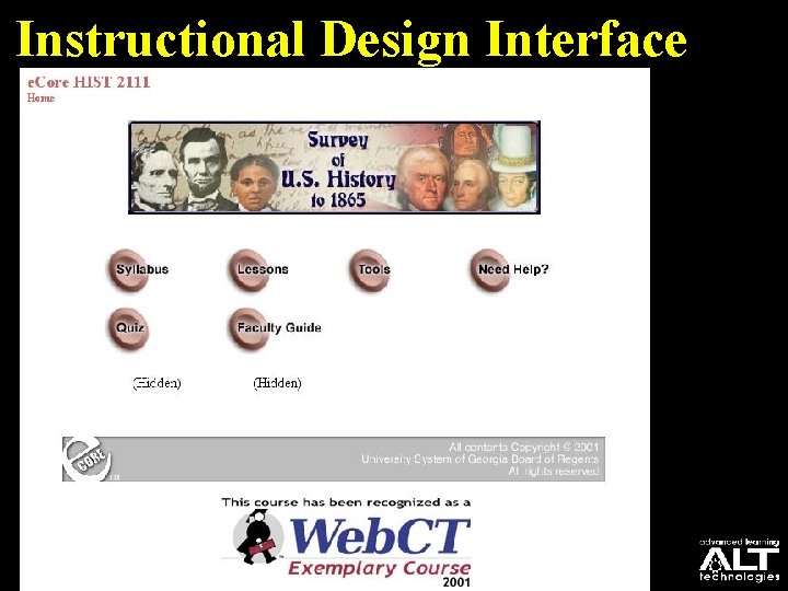 Instructional Design Interface 