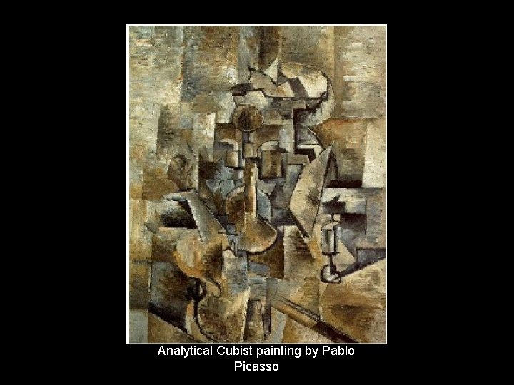 Analytical Cubist painting by Pablo Picasso 