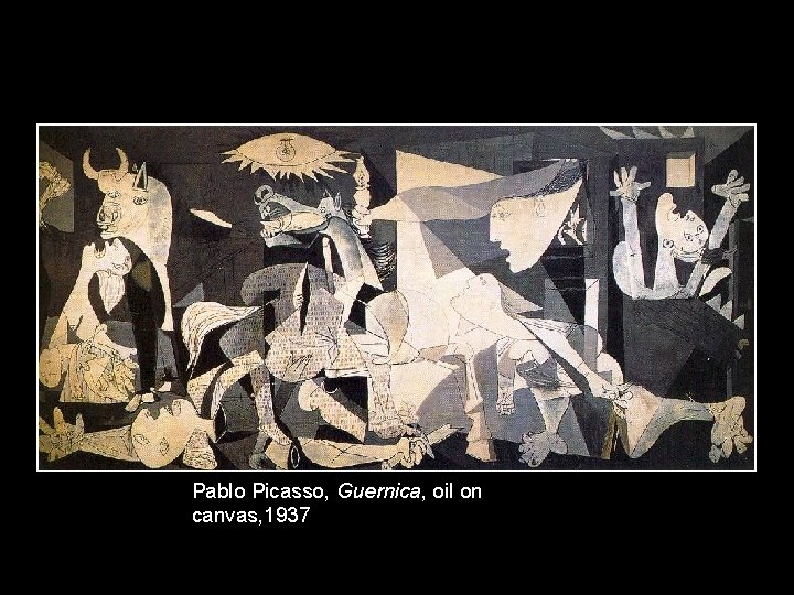 Pablo Picasso, Guernica, oil on canvas, 1937 