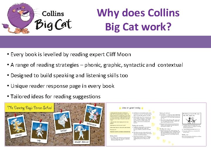 Why does Collins Big Cat work? • Every book is levelled by reading expert