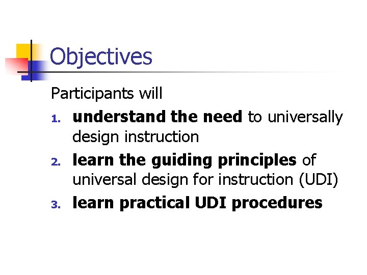 Practical Applications of Universal Design for Learning Bryan