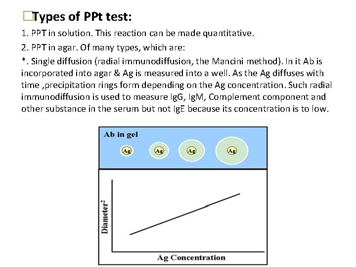 �Types of PPt test: 1. PPT in solution. This reaction can be made quantitative.