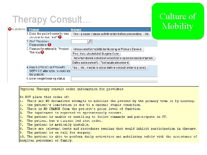 Therapy Consult… Culture of Mobility 