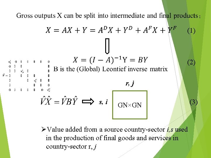  (1) (2) r, j s, i GN×GN ØValue added from a source country-sector