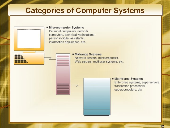 Categories of Computer Systems 12 